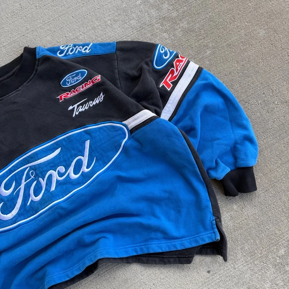 Vintage Racing Champions Apparel Ford Racing NASCAR Sweatshirt Boxy Size L/XL - Picture 7 of 11
